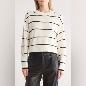 Industry Brand Nordstrom Saddle Striped Crewneck Sweater